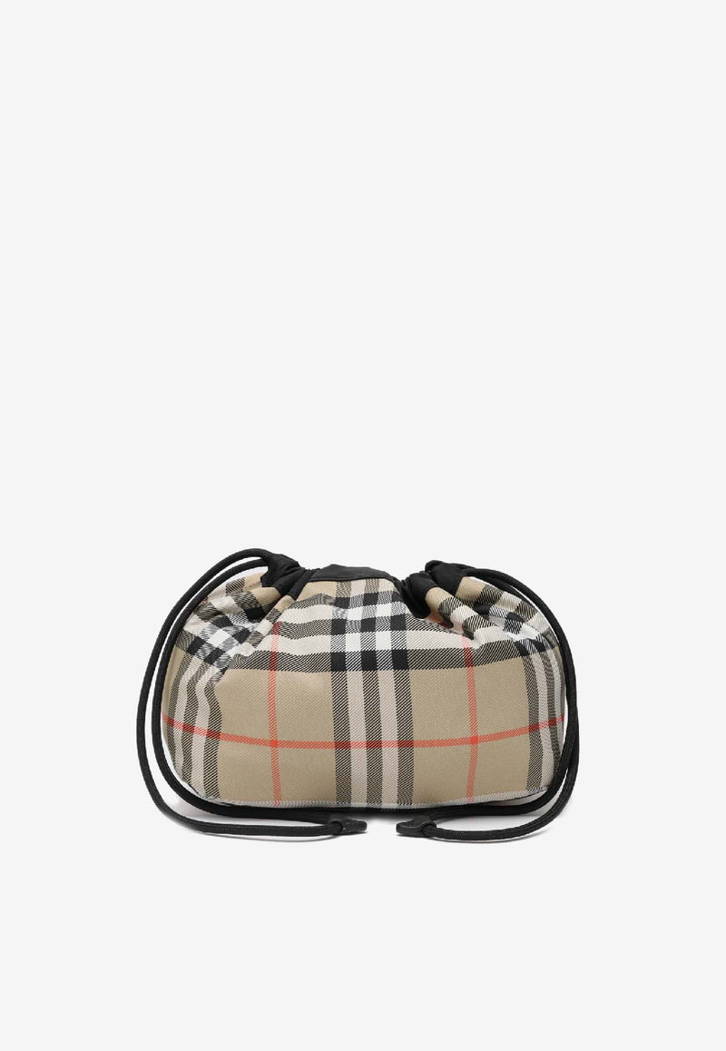 Burberry Reversible Nylon Pouch Black 8111317117221/R_BURBE-A1189