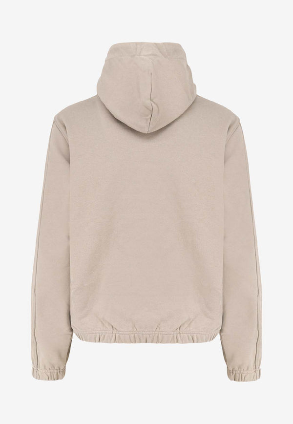 ROA Logo Embroidered Hooded Sweatshirt Beige RBMW0397FA280_BEG0002_OneColor_31183788