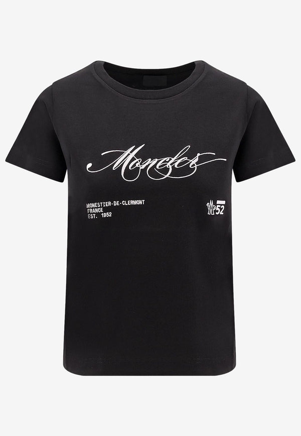 Moncler Signature Logo Crewneck T-shirt Black K20938C0000589AJS998_Black_29857647