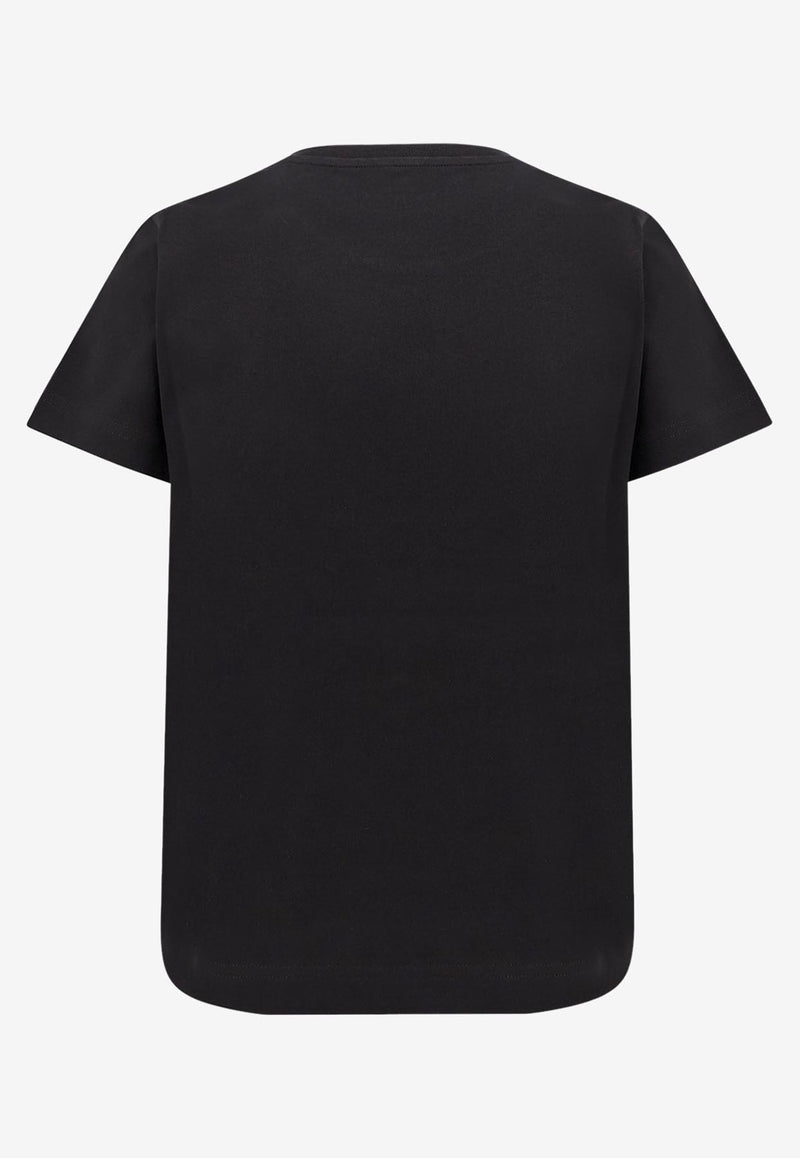 Moncler Signature Logo Crewneck T-shirt Black K20938C0000589AJS998_Black_29857647