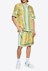 Barocco Silk Bermuda Shorts