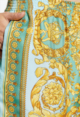 Barocco Silk Bermuda Shorts