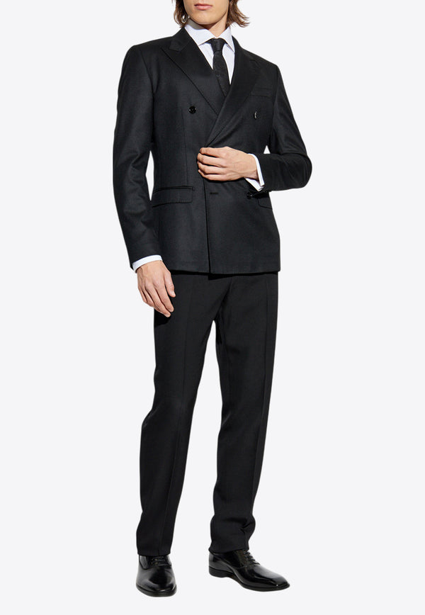 Versace Tailored Wool Tapered Pants 1016648 1A09838-1B000