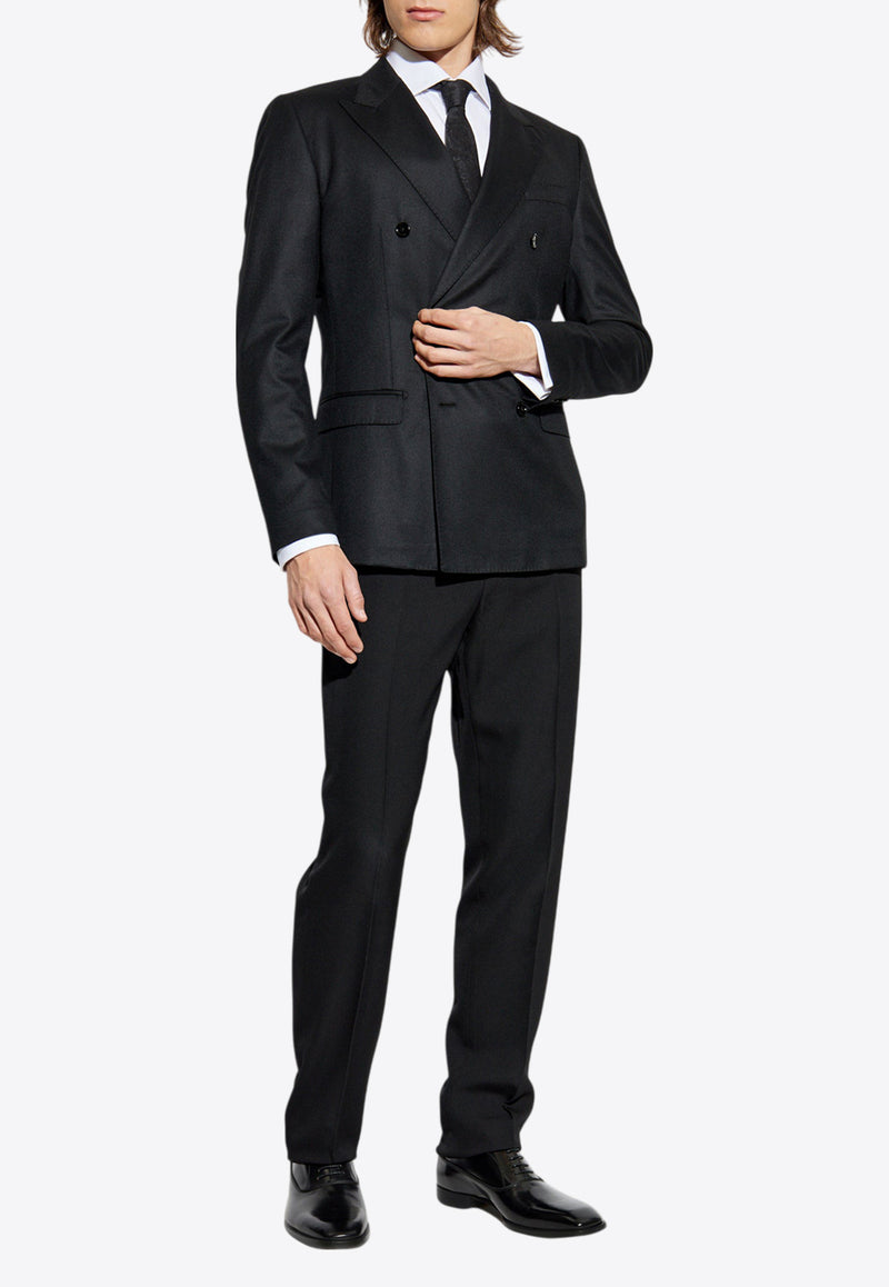 Versace Tailored Wool Tapered Pants 1016648 1A09838-1B000