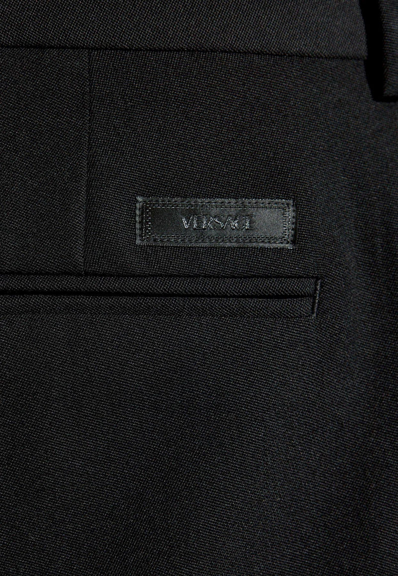 Versace Tailored Wool Tapered Pants 1016648 1A09838-1B000