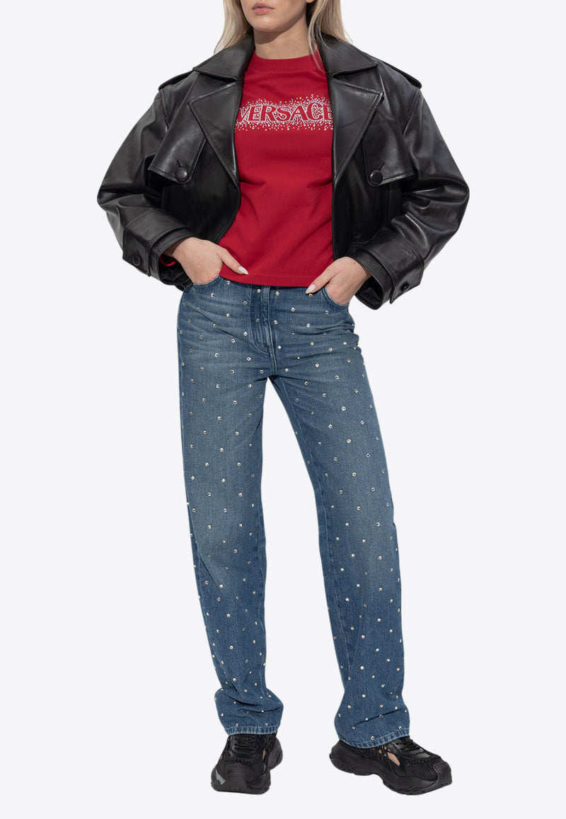 Versace Cielo Stellato Logo Sweatshirt 1018753 1A13333-2RE10