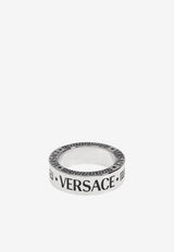 Greca Ring with Engraved Logo