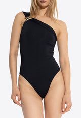 Safety Pin Gathered One-Piece Swimsuit