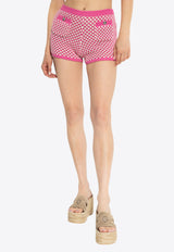Crochet Knit Mini Shorts