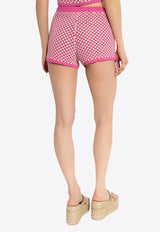 Crochet Knit Mini Shorts
