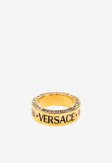 Greca Ring with Engraved Logo