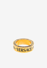 Greca Ring with Engraved Logo