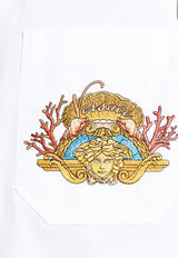 Embroidered Medusa Short-Sleeved Shirt