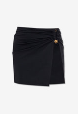 Safety Pin Cover-Up Mini Skirt