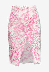 Underwater Barocco Draped Skirt