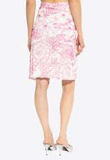 Underwater Barocco Draped Skirt