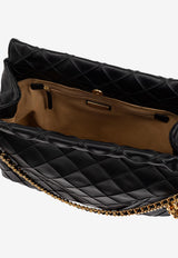 Tory Burch Fleming Drawstring Shoulder Bag Black 162450 0-001