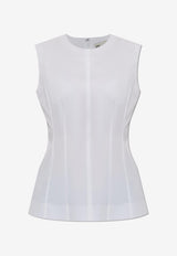Sleeveless Poplin Top