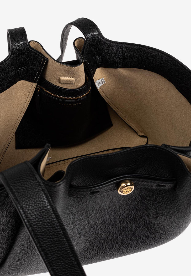 Tory Burch Large Romy Leather Tote Bag 163388 0-001