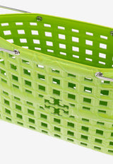 Ella Croc-Embossed Market Tote Bag