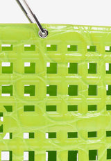 Ella Croc-Embossed Market Tote Bag