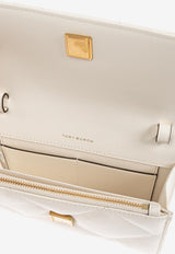 Tory Burch Mini Kira Diamond Quilt Top Handle Bag Cream 158326 0-101