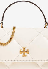 Tory Burch Mini Kira Diamond Quilt Top Handle Bag Cream 158326 0-101