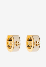 Kira Enamel Huggie Hoop Earrings