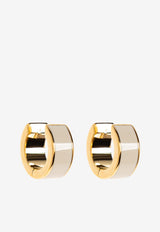 Kira Enamel Huggie Hoop Earrings