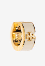 Kira Enamel Huggie Hoop Earrings