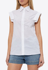 Embroidered Logo Sleeveless Shirt