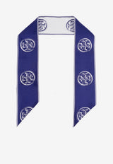 T Monogram Silk Ribbon Tie