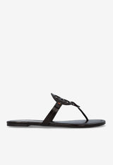 Miller Leather T-strap Flat Sandals
