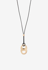 Gemini Pendant Leather Necklace