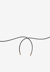 Gemini Pendant Leather Necklace