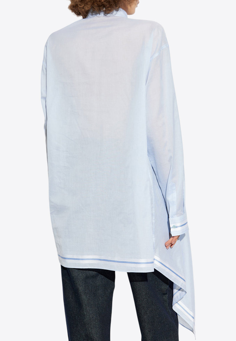 Moschino Mandarin Collar Asymmetrical Shirt 251E A0213 0526-2293