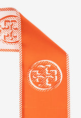 T Monogram Silk Ribbon Tie