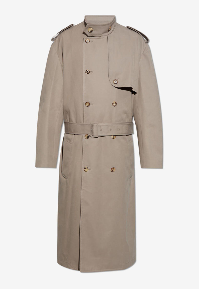 Moschino Double-Breasted Trench Coat 251ZZ V0605 0213-0082