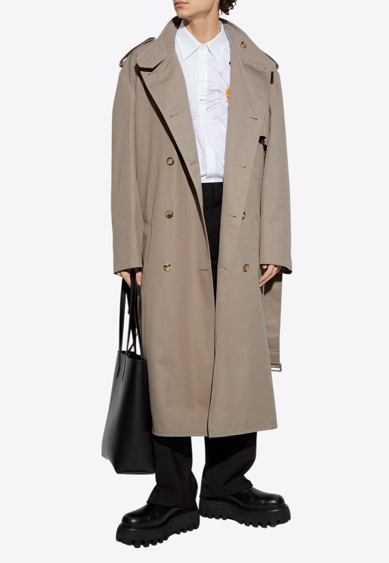Moschino Double-Breasted Trench Coat 251ZZ V0605 0213-0082