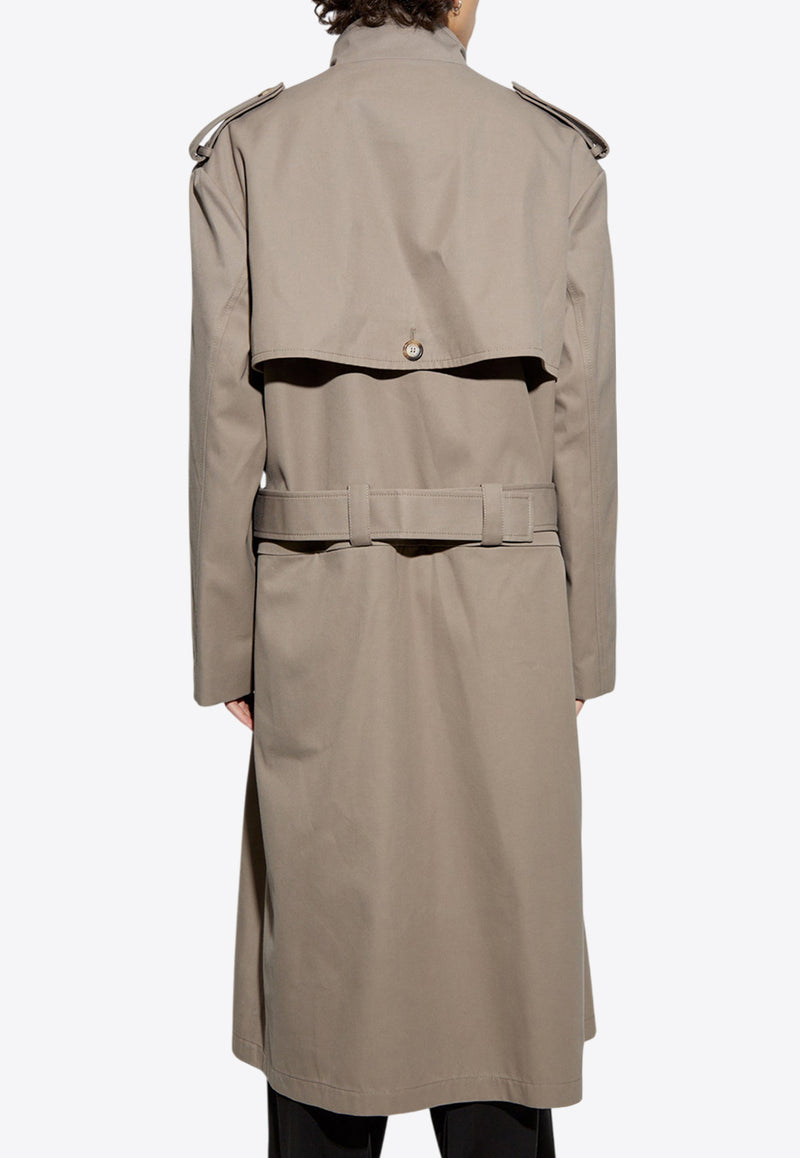 Moschino Double-Breasted Trench Coat 251ZZ V0605 0213-0082