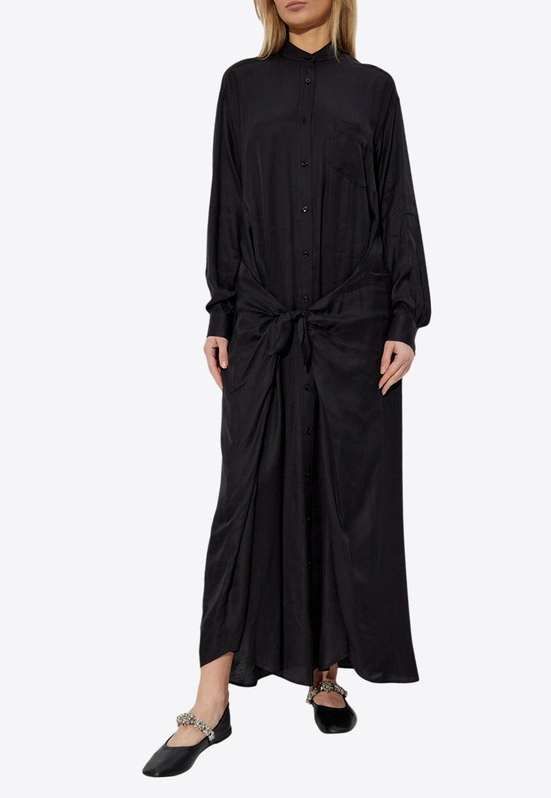 Moschino Maxi Shirt Dress with Waist-Tie 251E A0420 0549-0555