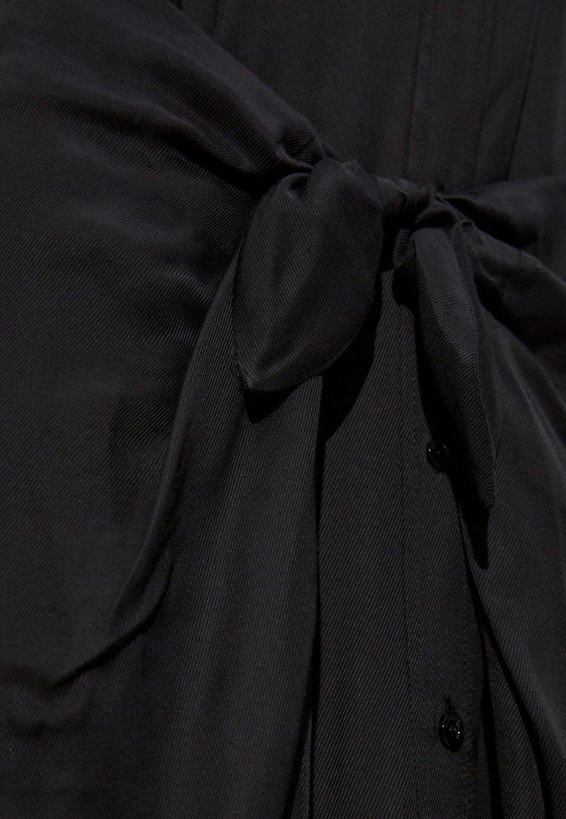 Moschino Maxi Shirt Dress with Waist-Tie 251E A0420 0549-0555