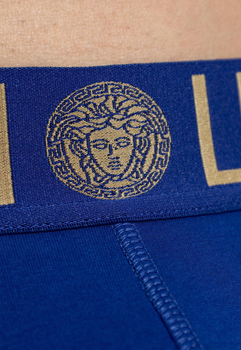 Versace Greca Border Briefs with Medusa AU10026 1A10011-A85K
