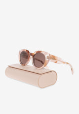 Chloé Gayia Cat-Eye Sunglasses Brown CH0311S 0-004