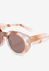 Chloé Gayia Cat-Eye Sunglasses Brown CH0311S 0-004