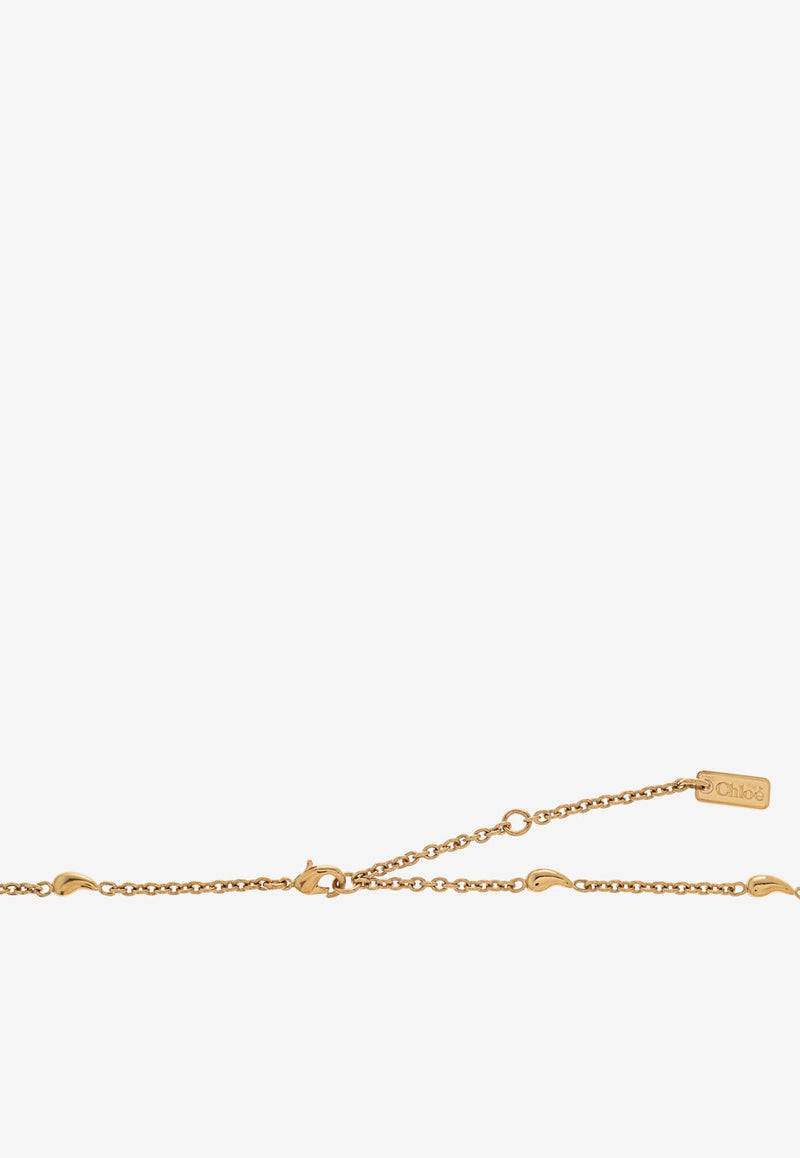 Chloè Iconic Logo Shells Choker Necklace CHC25UFO56 SYP-9DC