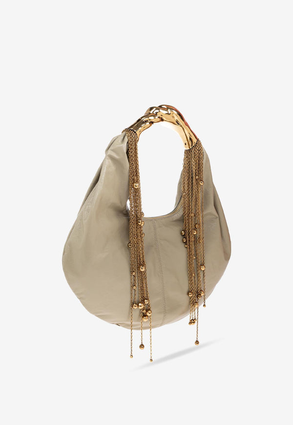 Chloè Twisted Shell Leather Hobo Bag CH25US509 P06-23I