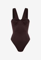 Logo Tag One-Piece Swimsuit