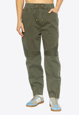 Drawstring Straight-Leg Pants