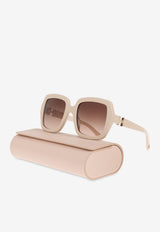 Chloé Marcie Square Sunglasses Brown CH0301S 0-003